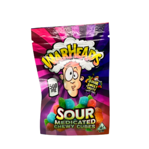 Warheads Sour Medicated Chewy Tubes 500MG