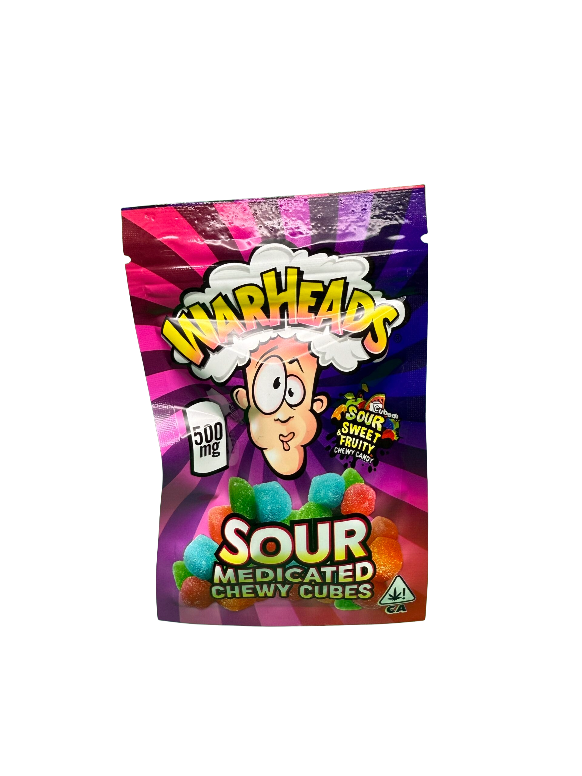 Warheads Sour Medicated Chewy Tubes 500MG